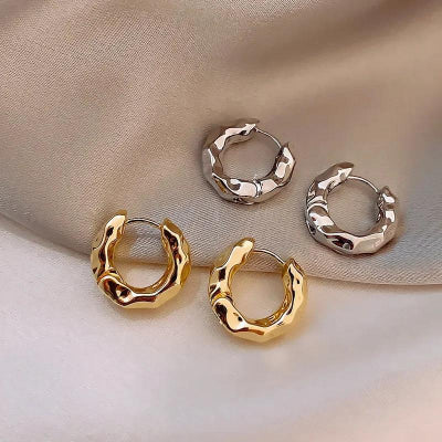 Sterling Silver Hoop Earrings - Romi Jewel