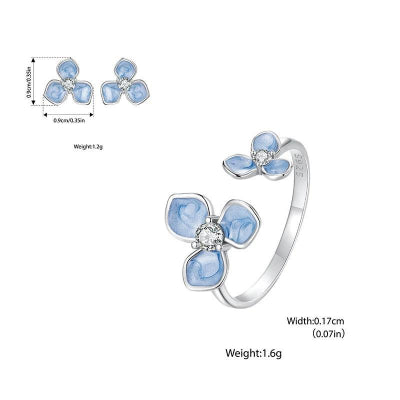 Blue Butterfly Jewelry Set - Romi Jewel