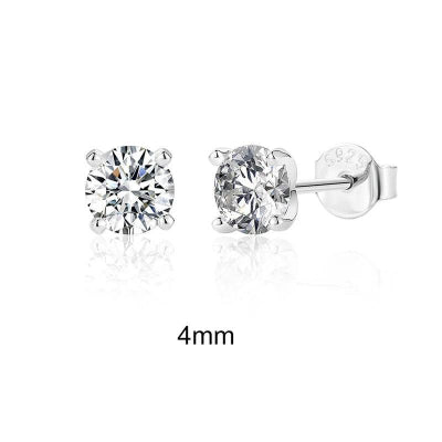 Sparkling Moissanite Studs - Romi Jewel