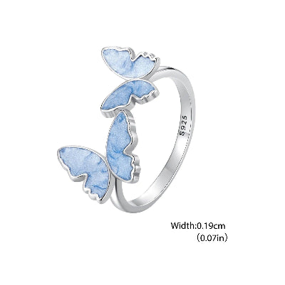 Blue Butterfly Jewelry Set - Romi Jewel
