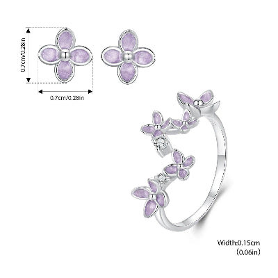 Blue Butterfly Jewelry Set - Romi Jewel