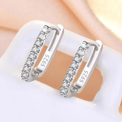 Gleaming Crystal Hoops - Romi Jewel