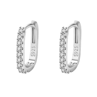 Gleaming Crystal Hoops - Romi Jewel