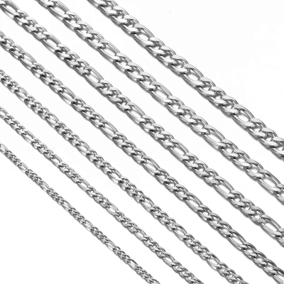 Classic Figaro Silver Necklace - Romi Jewel