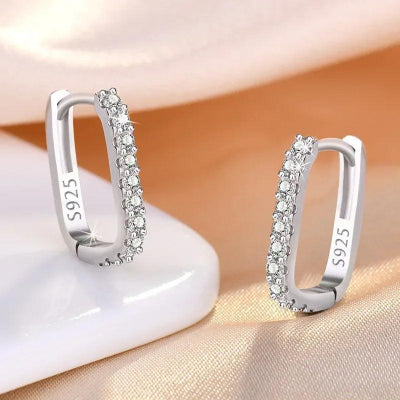 Gleaming Crystal Hoops - Romi Jewel