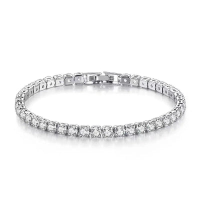 Sterling Silver Tennis Bracelet - Romi Jewel