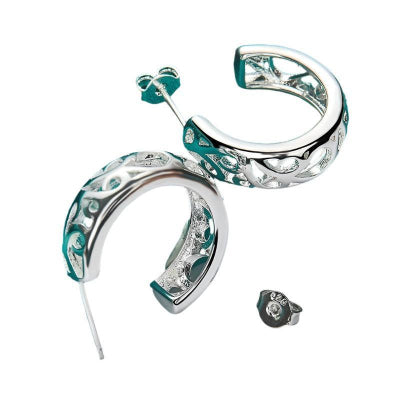 Geometric Silver Studs - Romi Jewel