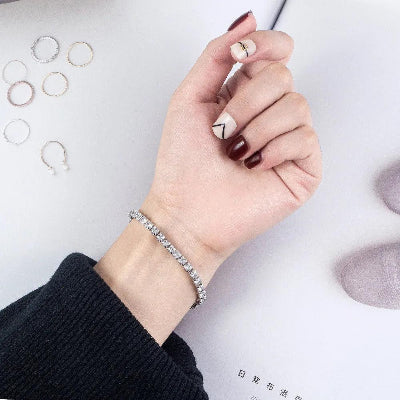 Sterling Silver Tennis Bracelet - Romi Jewel