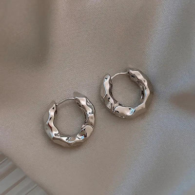 Sterling Silver Hoop Earrings - Romi Jewel