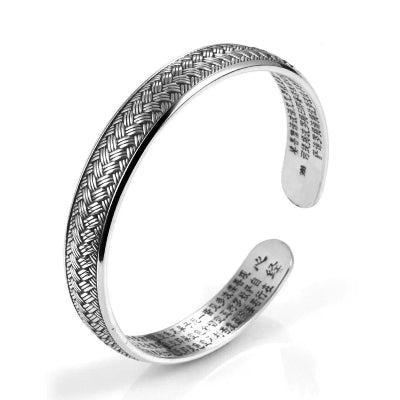 925 Sterling Silver Weave Bangle - Romi Jewel